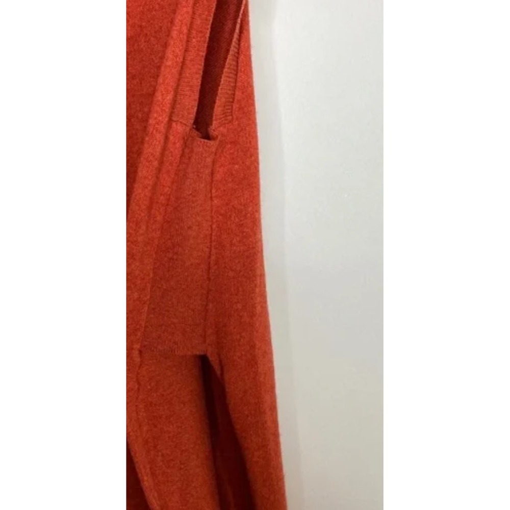 New Free People Terra Cotta Sleeveless Turtleneck Tunic Sweater Dress S Slits - Picture 7 of 7